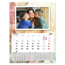 KALENDARZ "KWIATY" ze zdzierakiem