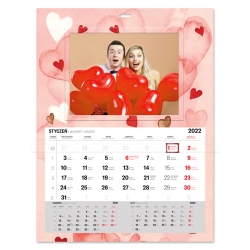 KALENDARZ "SERCA" ze zdzierakiem