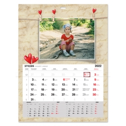 KALENDARZ "VINTAGE" ze zdzierakiem