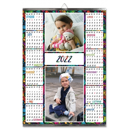 KALENDARZ "MOZAIKA" A3 jednoplanszowy