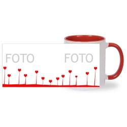 KUBEK CZERWONY ze wzorem K019