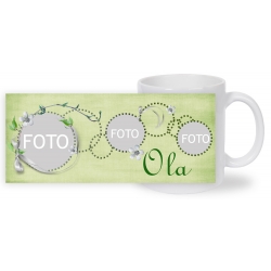 KUBEK BIAŁY ze wzorem K009 "z imieniem"