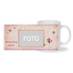 KUBEK BIAŁY ze wzorem K010 "z tekstem"