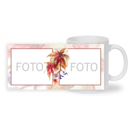 KUBEK BIAŁY ze wzorem K013