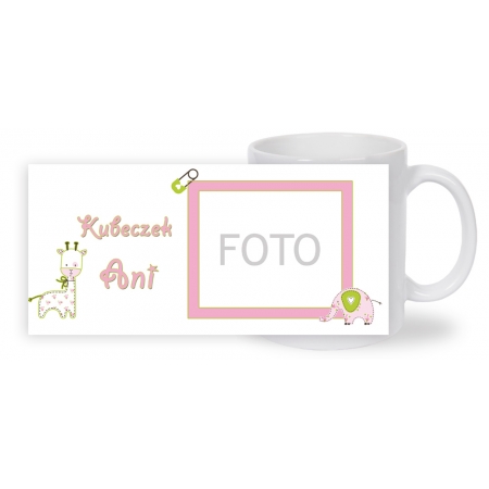 KUBEK BIAŁY ze wzorem K038 "Dla dziecka""