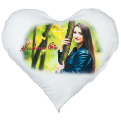 PODUSZKA "Serce duże" ze zdjeciami, napisem