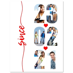 KOLAŻ ZE ZDJĘĆ "data", NA PAPIERZE FOTOGRAFICZNYM, z 6 zdjęć