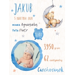 METRYCZKA "KSIĘŻYC NA NIEBIESKO"