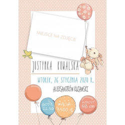 METRYCZKA "BALONIKI JAK CUKIERKI"