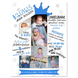 TABLICA NA ROCZEK "Niebieska jedynka"