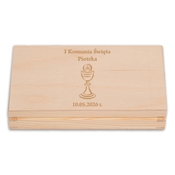 PUDEŁKO NA BANKNOTY, PREZENT 18 x 10 cm wzór K02 z okazjonalnym grawerem i życzeniami