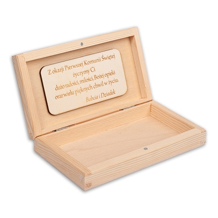 PUDEŁKO NA BANKNOTY, PREZENT 18 x 10 cm wzór K01 z okazjonalnym grawerem i życzeniami